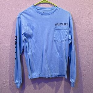 Blue salt life long sleeve tee worn once or twice.